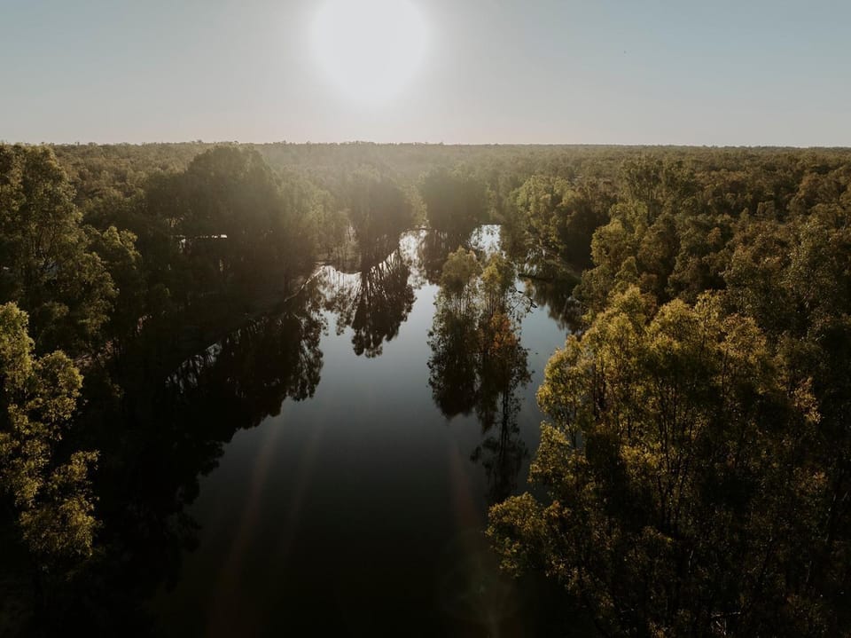 Natural landscape, Bird's eye view, Lake view