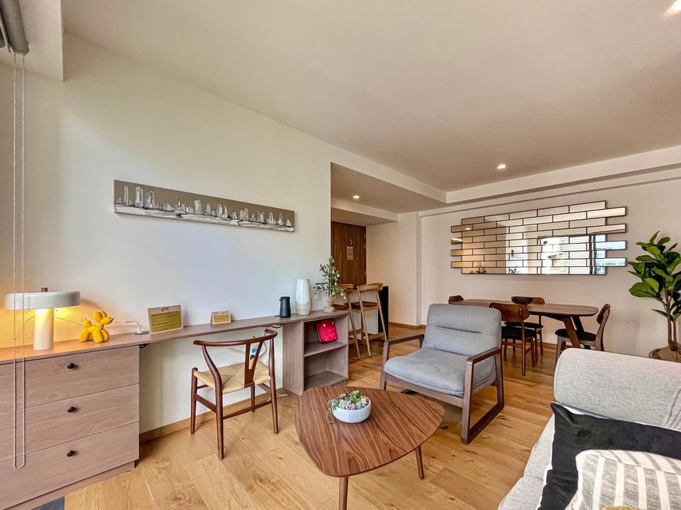 Living room, Business facilities