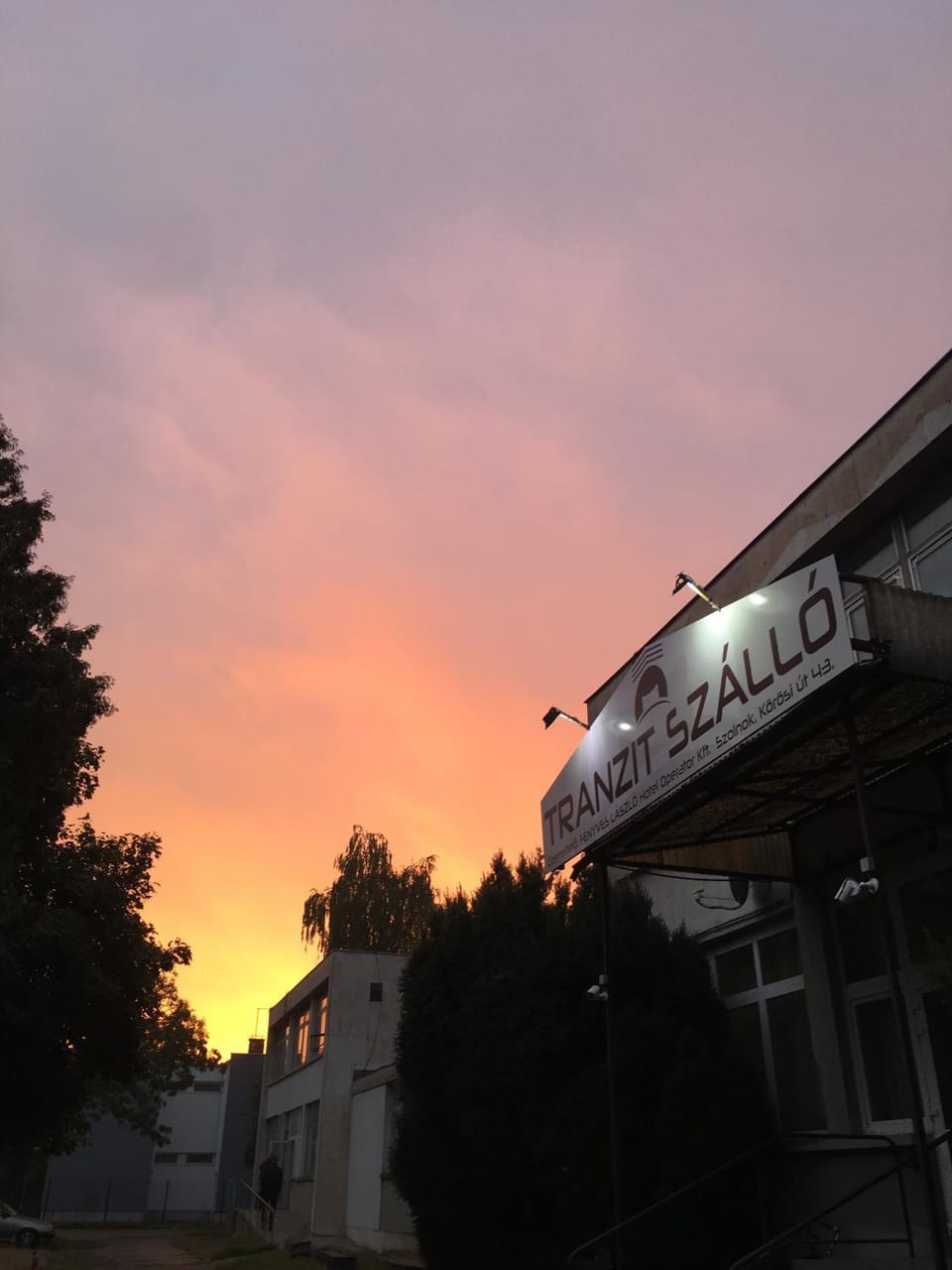 Property building, Sunset