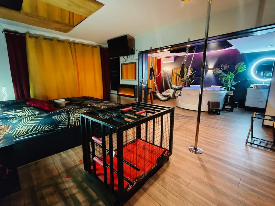 La loveroom bdsm de Nice " la chambre luxe des désirs " Apartment in Nice