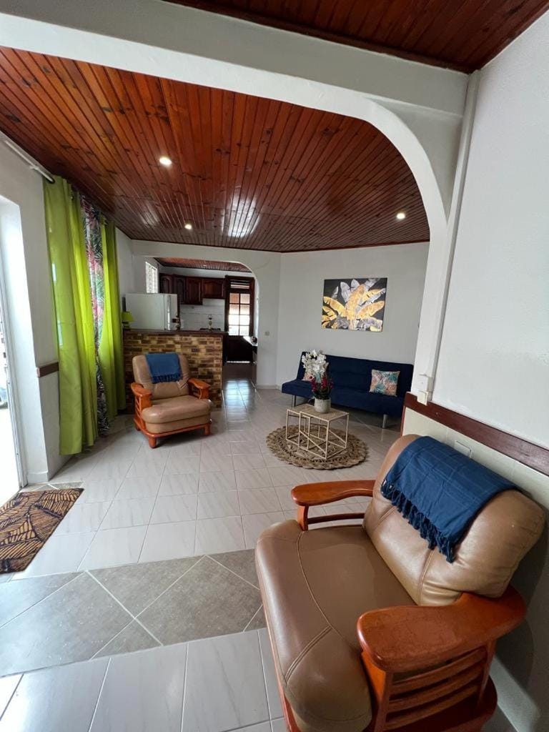 Living room, kitchen