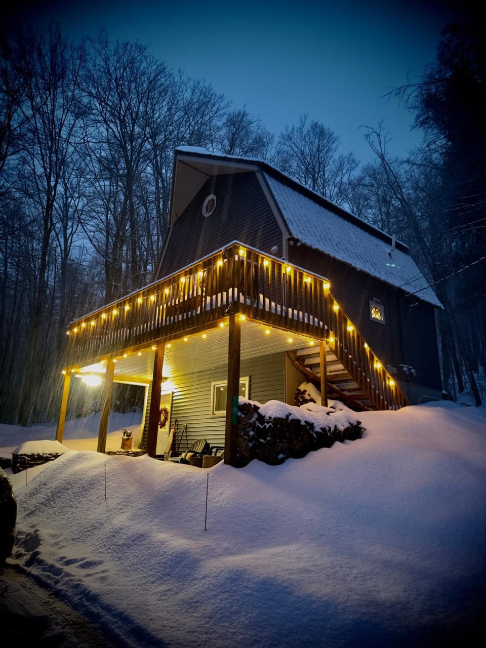 Property building, Natural landscape, Winter
