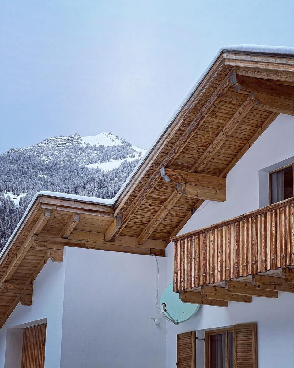 Property building, Winter, Mountain view