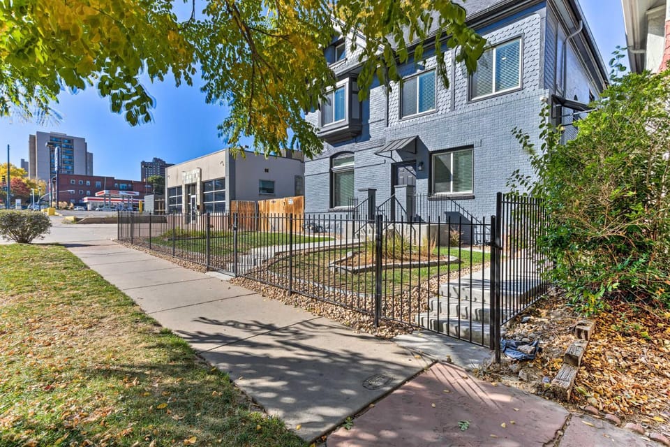 Deck + Fenced Yard: Capitol Hill Townhome House in Denver
