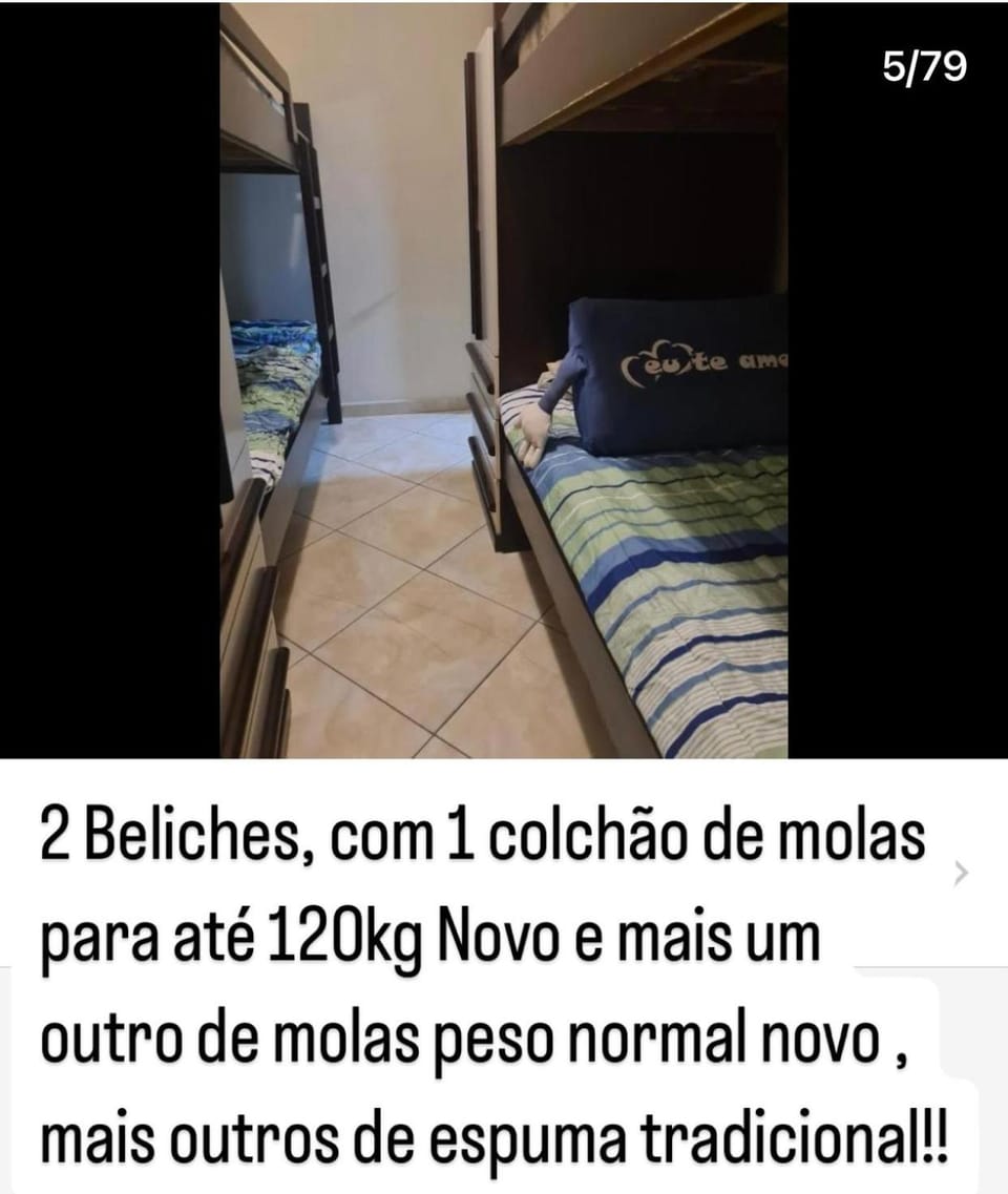Apto a 50m da praia, com ar condicionado, wifi , portaria 24h Apartment in State of São Paulo