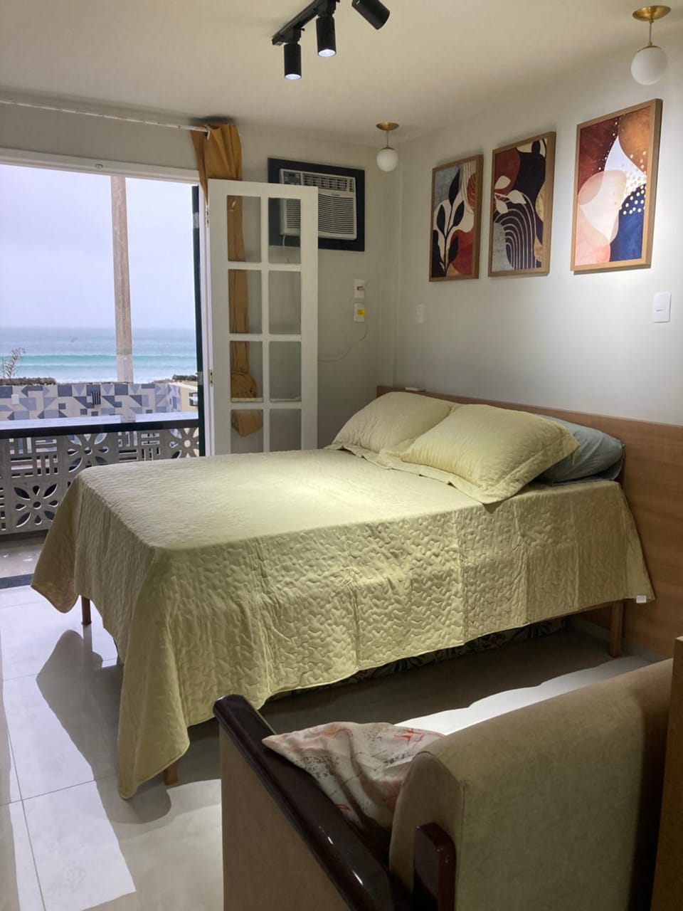 Bed, Photo of the whole room, Bedroom, Sea view