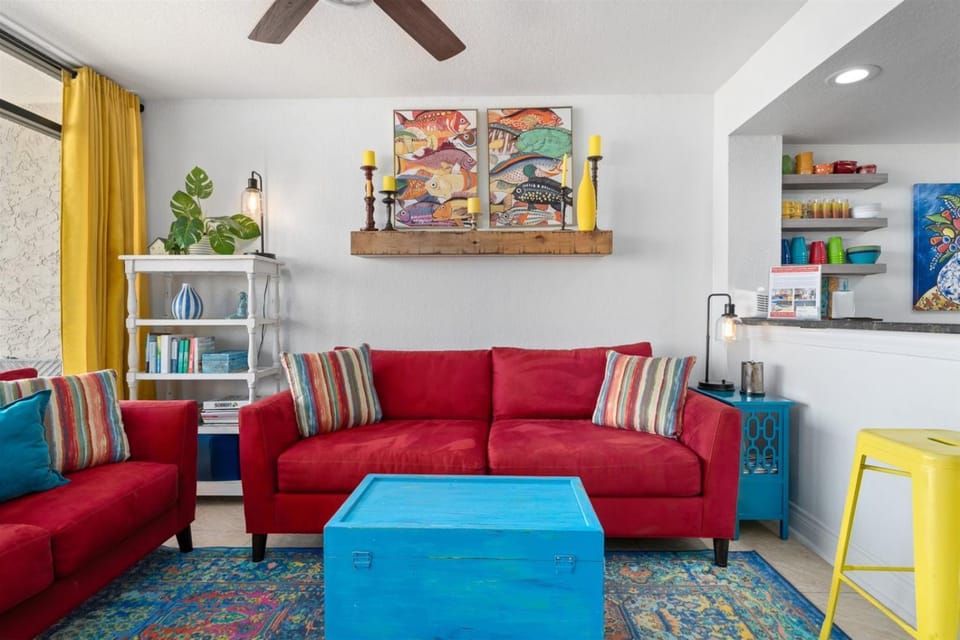 Kitchen or kitchenette, Living room, Seating area, furniture