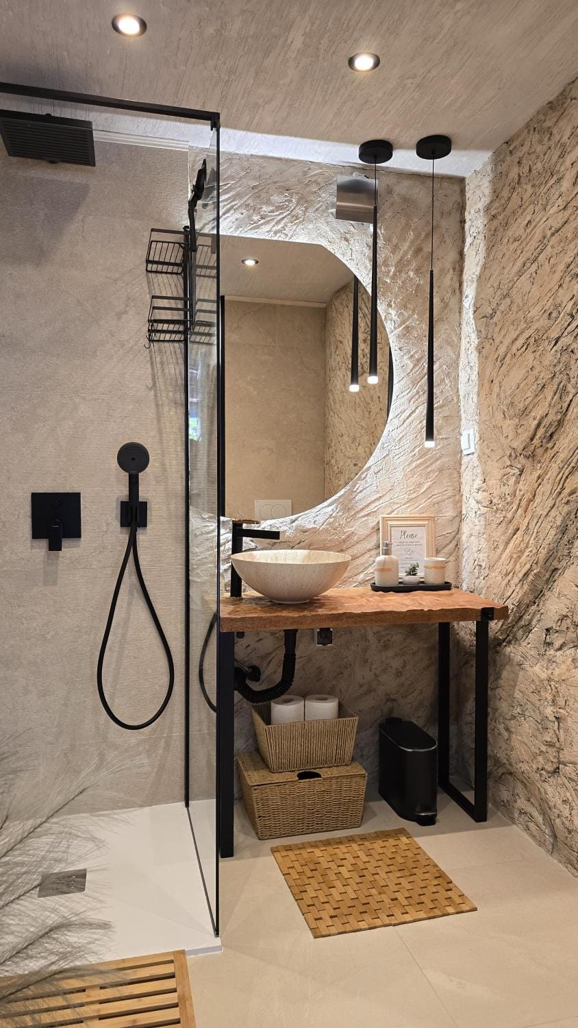 Shower, Bathroom, towels