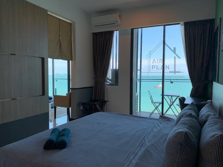 Bedroom, Sea view