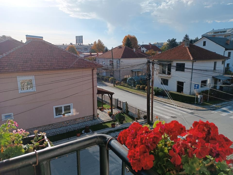 Property building, Spring, Day, Neighbourhood, Natural landscape, City view, Mountain view, Street view, Location