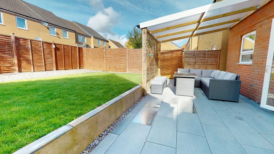 Patio, Garden, Garden, Seating area