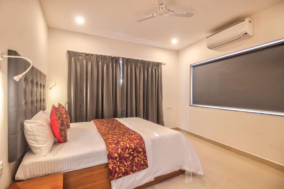 Bed, air conditioner