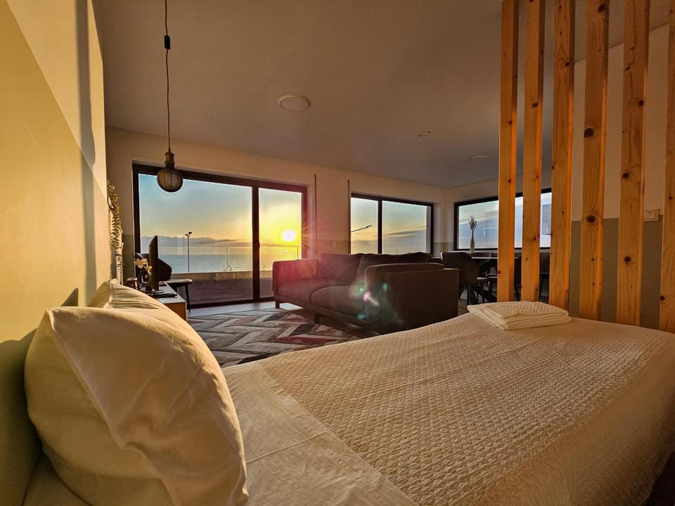 Bed, Natural landscape, Sunset