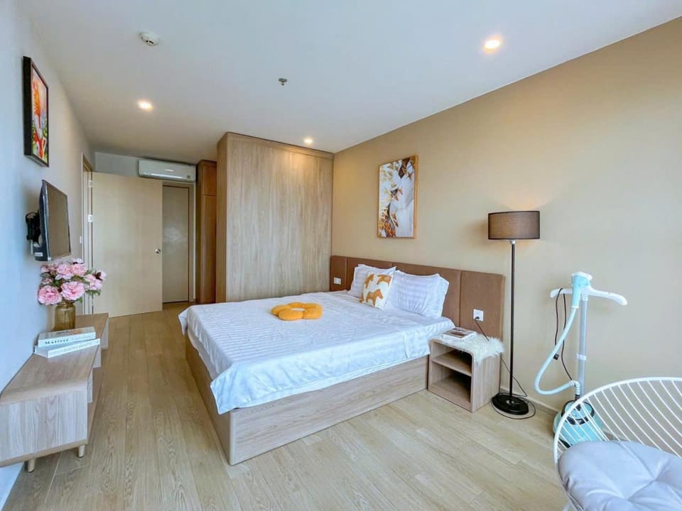 Bedroom, wardrobe, air conditioner