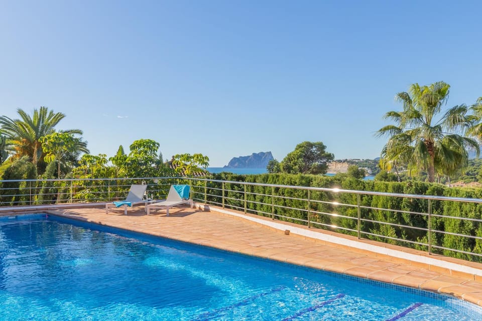 Property building, Living room, Swimming pool
