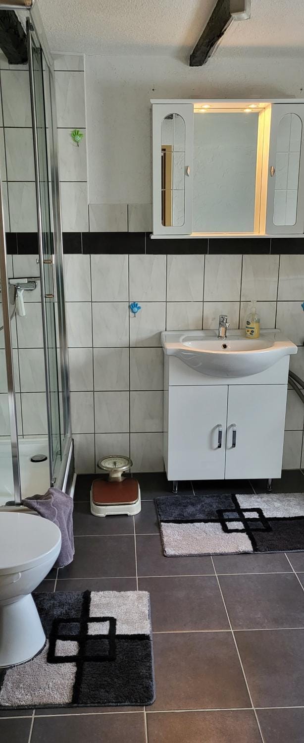 Shower, Toilet, Bathroom, towels