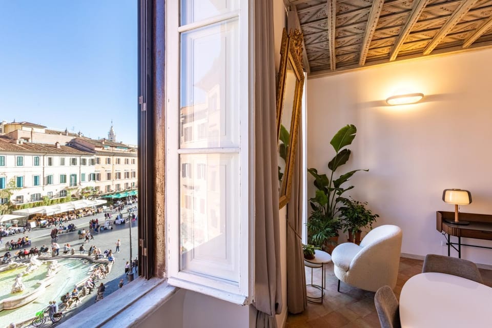 Property building, Day, View (from property/room), Balcony/Terrace, Living room, Seating area, City view, Location