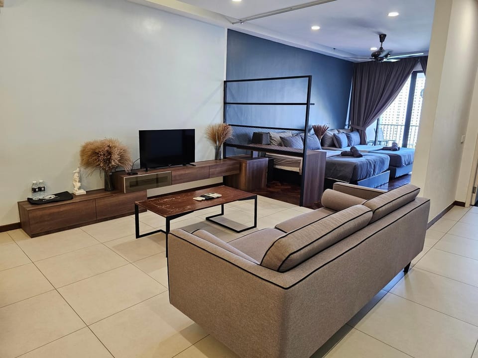 Bed, Living room, Bedroom