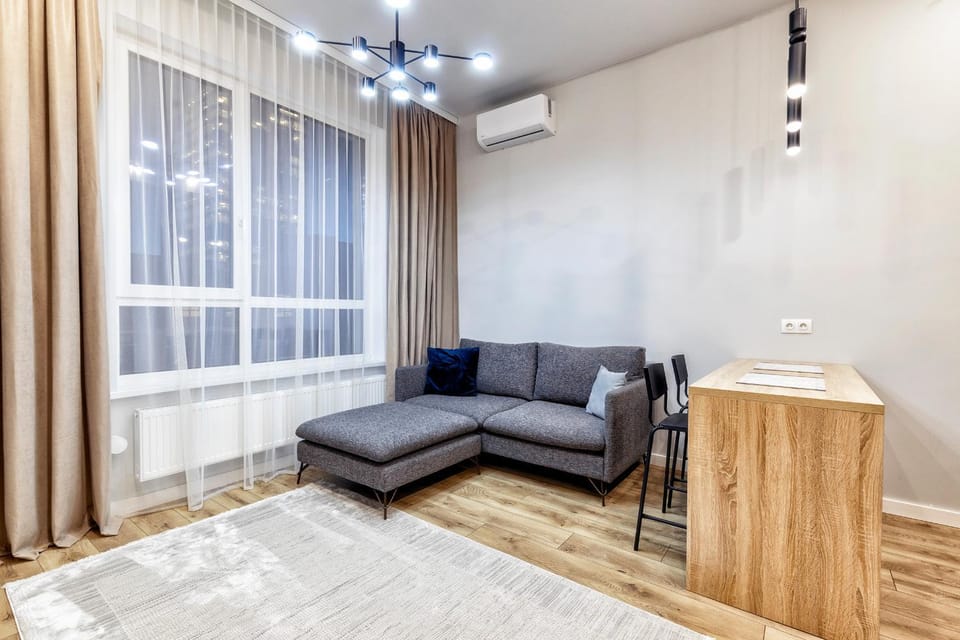 Living room, Seating area, air conditioner