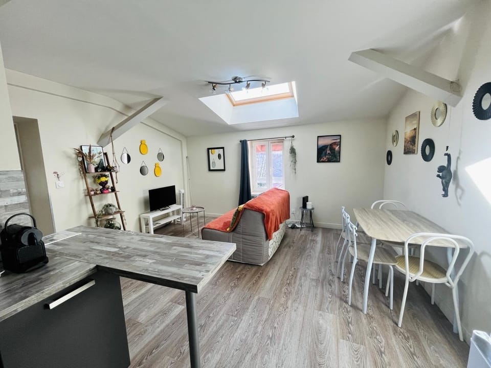 Le Repaire, Rives, 4 pers, Calme, Lit Queen et BZ Apartment in Auvergne-Rhône-Alpes