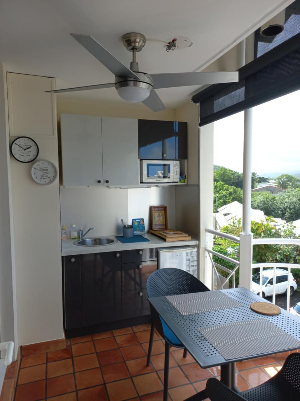 Balcony/Terrace, Kitchen or kitchenette, Dining area, minibar, stove