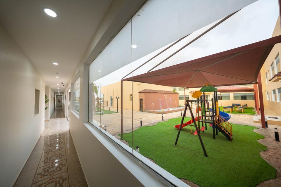 Patio, Day, Children play ground, Game Room, Garden, Garden, Garden view