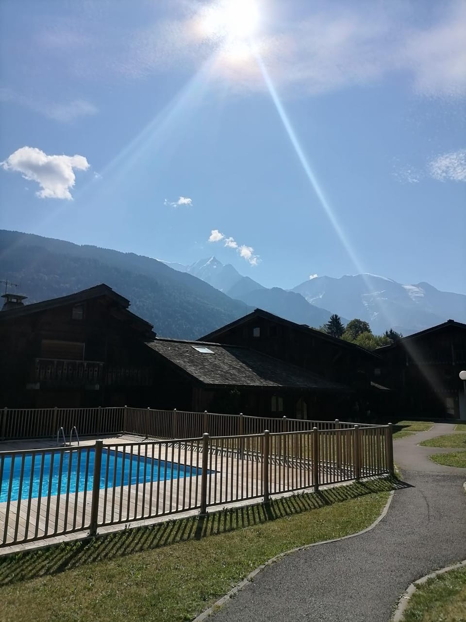 Natural landscape, Mountain view, Pool view, Swimming pool