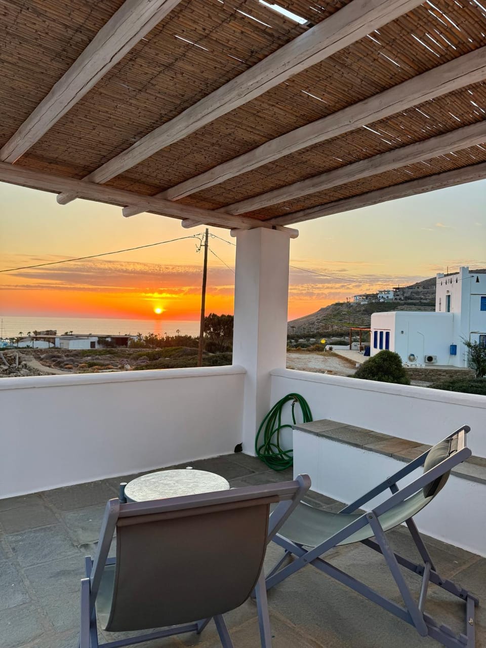 Sea view, Sunset, sunbed