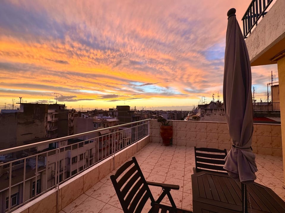 Patio, Day, View (from property/room), Balcony/Terrace, Sunrise, Sunset