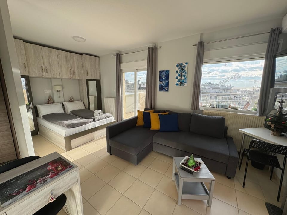 Bed, Living room, Photo of the whole room, Seating area, Bedroom, wardrobe