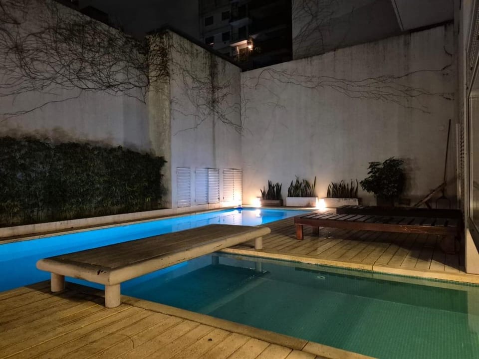 Night, Swimming pool