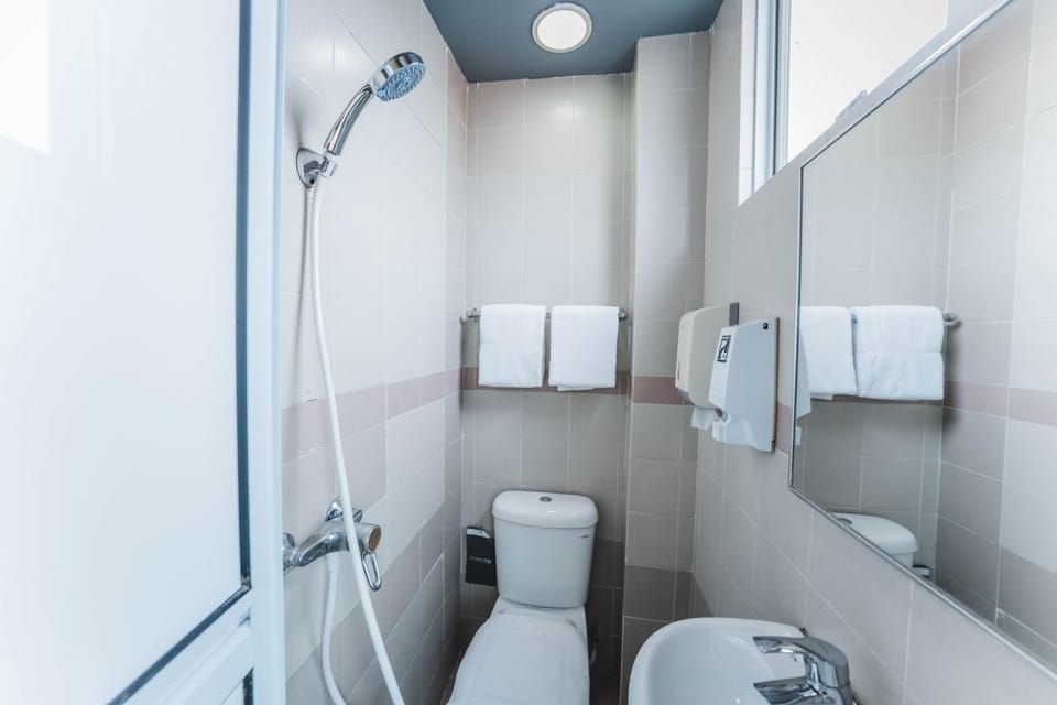 Shower, Toilet, towels