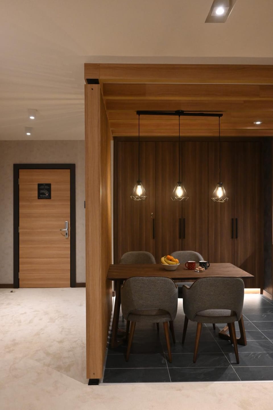 Seating area, wardrobe