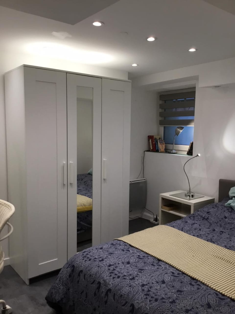 Bed, Bedroom, hair dresser, wardrobe