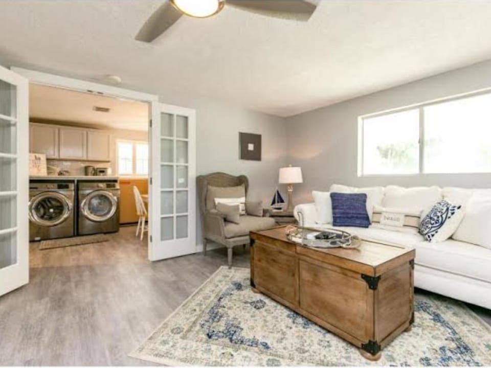 Living room, Seating area, furniture, laundry, washing machine