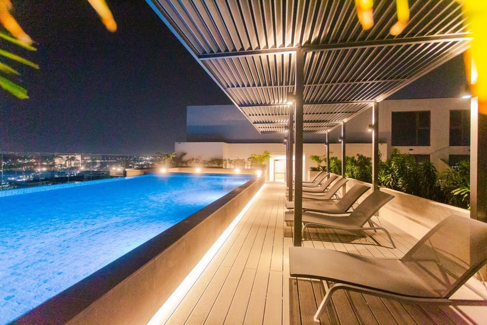 Property building, View (from property/room), Pool view, Swimming pool, Swimming pool