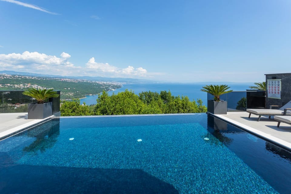 Patio, Day, Natural landscape, View (from property/room), Balcony/Terrace, Mountain view, Pool view, Sea view, Swimming pool, sunbed