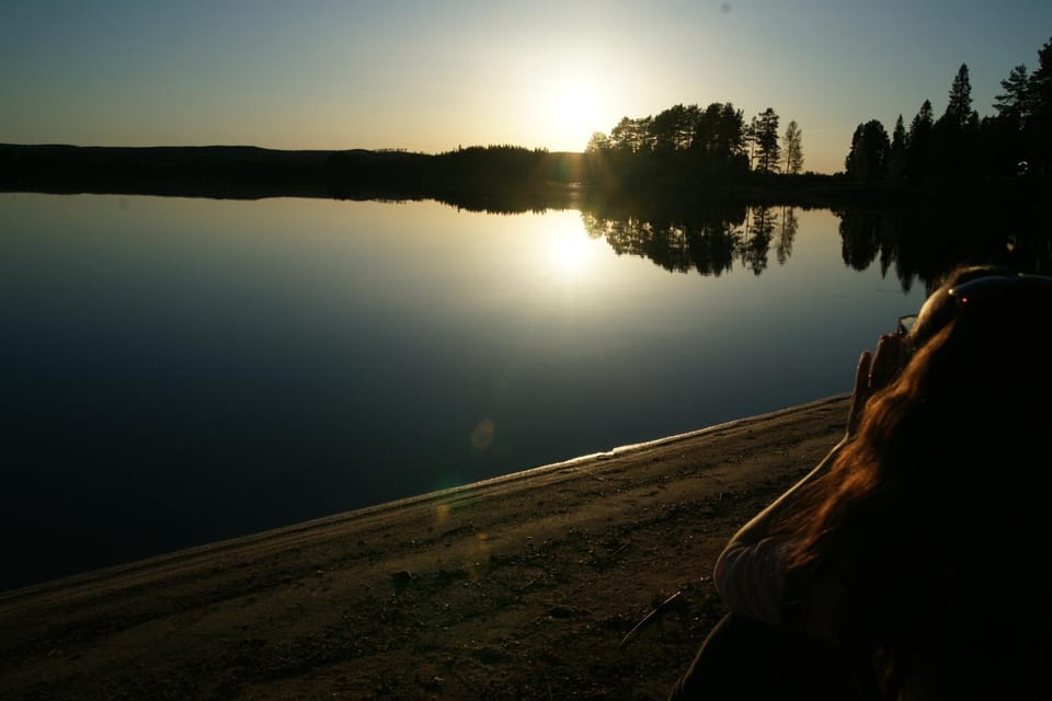 Natural landscape, Lake view, Sunset
