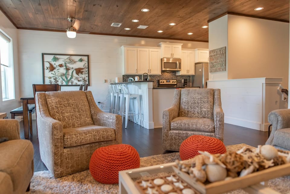 Living room, Seating area, furniture, microwave, kitchen
