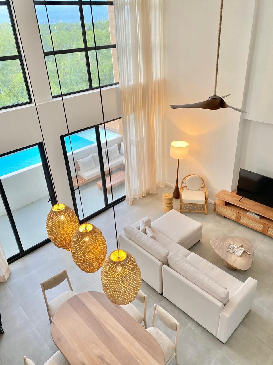 Balcony/Terrace, Living room, Swimming pool