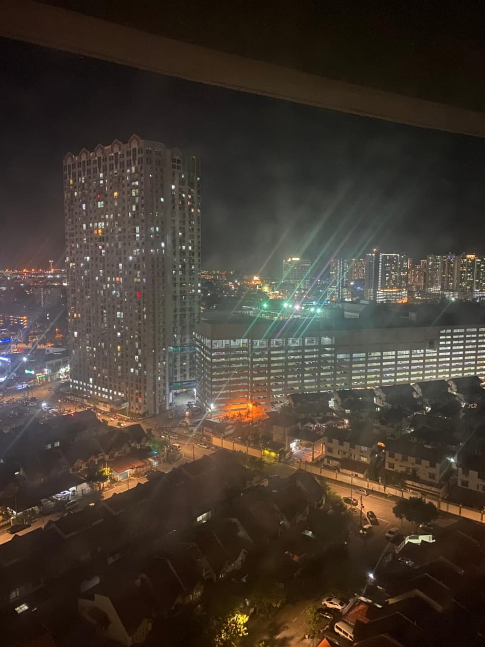 Night, Bird's eye view, City view