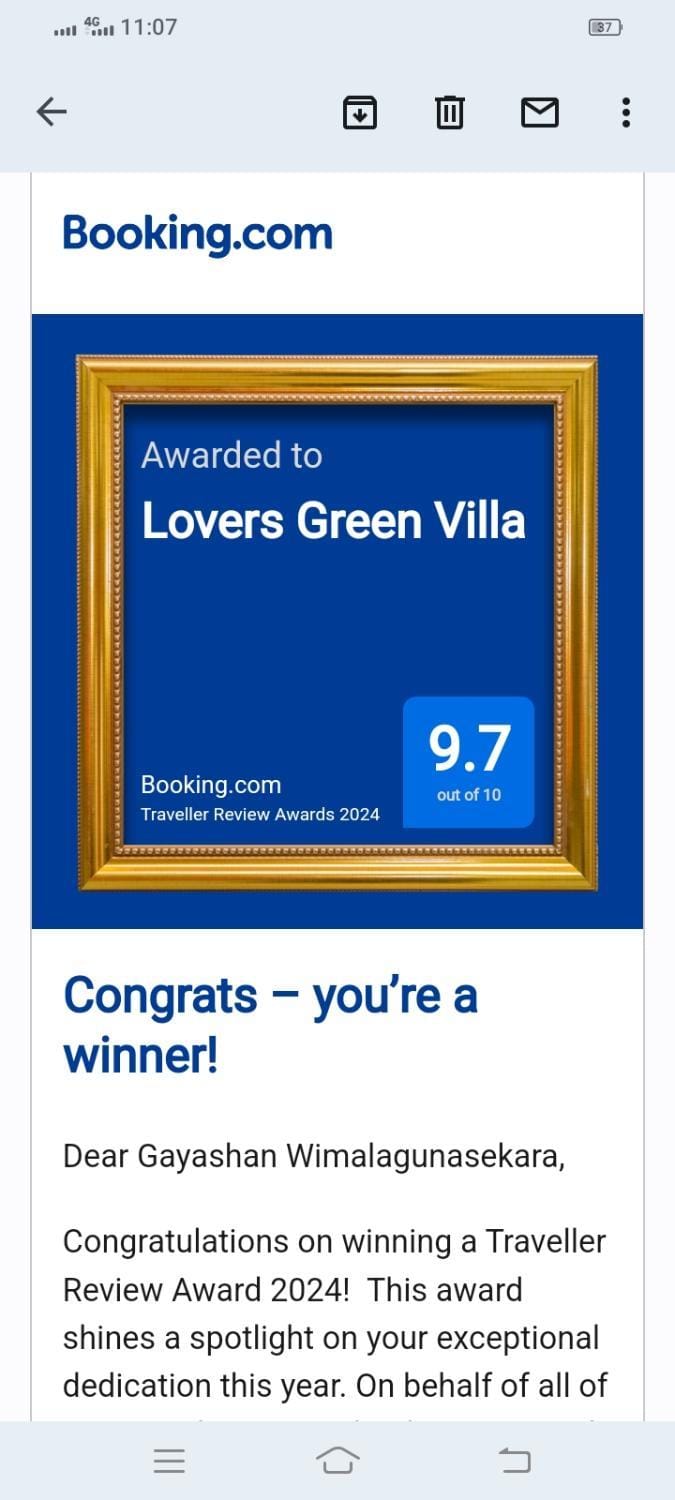 Lovers Green Villa Villa in Southern Province