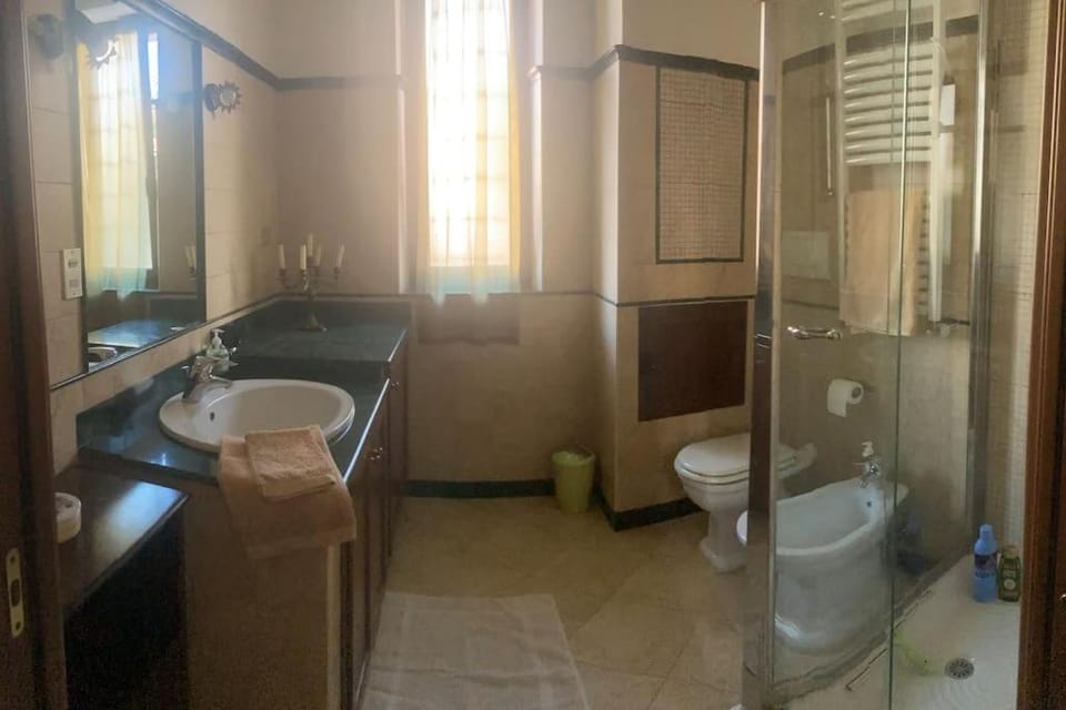 Shower, Bathroom, bidet, towels