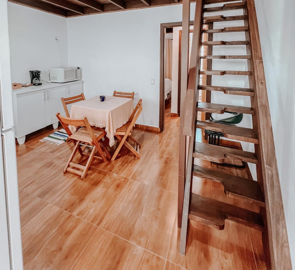 Photo of the whole room, minibar, stove, kitchen
