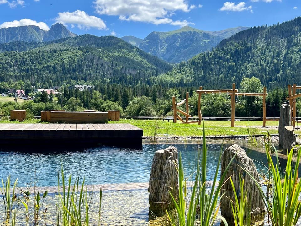 Natural landscape, Lake view, Swimming pool