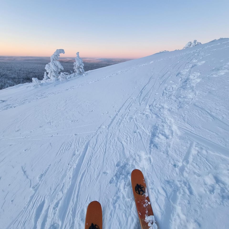 Natural landscape, Winter, Skiing