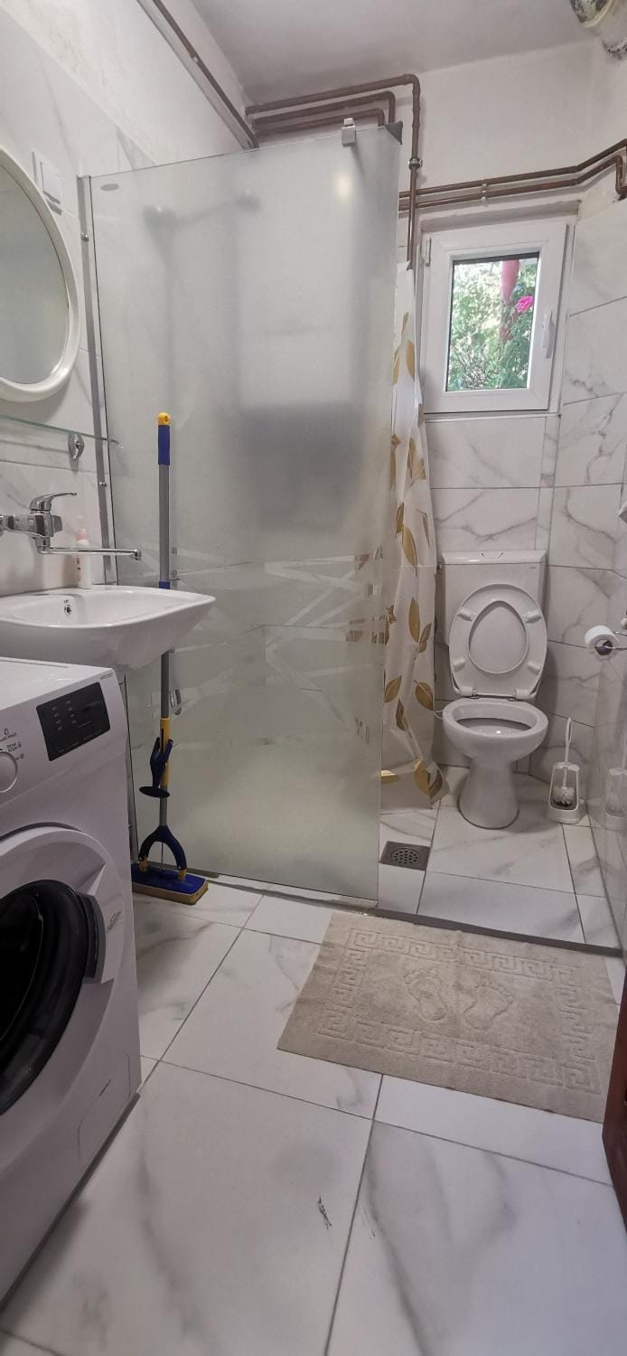 Toilet, Bathroom, washing machine