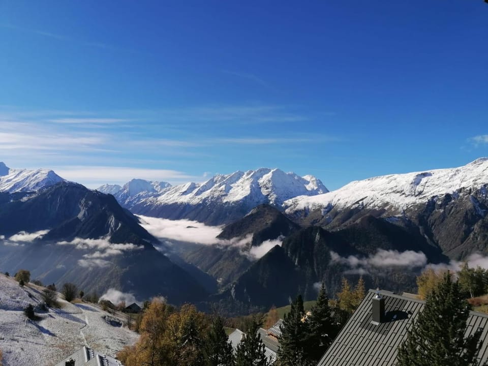 Natural landscape, Winter, Mountain view