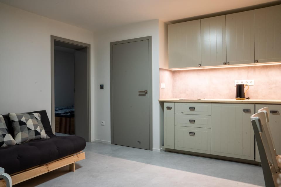 Kitchen or kitchenette, Living room