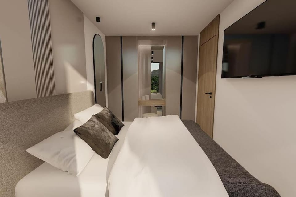 Bed, TV and multimedia, Photo of the whole room, Bedroom